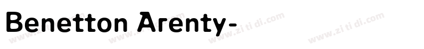 Benetton Arenty字体转换